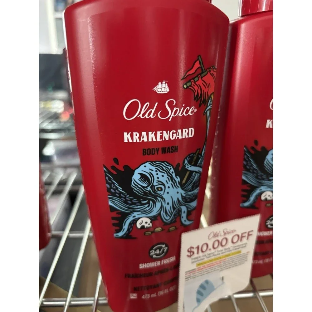 NEW Old Spice Men's Krakengard 2-in-1 Shampoo/Conditioner 13.5/oz (Pack of 2)